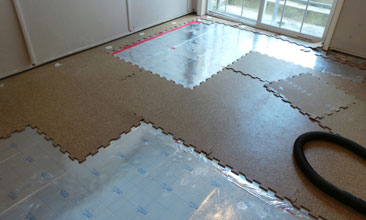 Rubber floor coating Grand Rapids